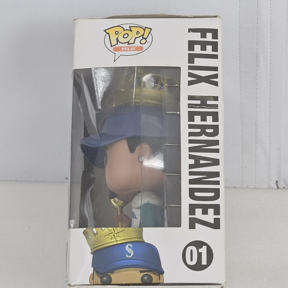 NIB hard to find #1 King Felix MLB Seattle Mariners Felix Hernandez funky pop - Picture 2 of 14